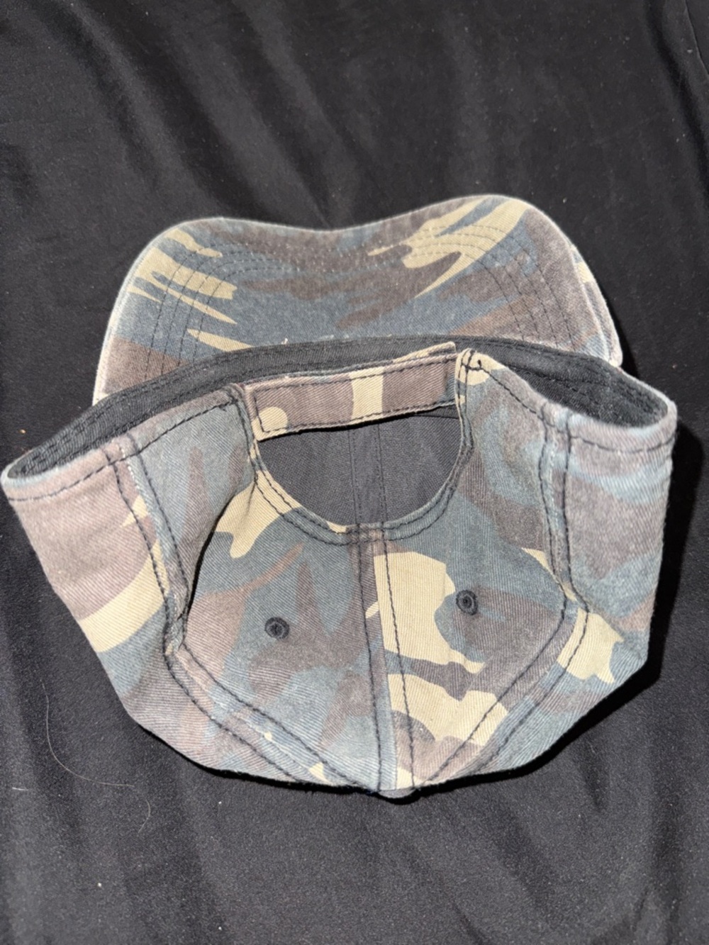 George™ Olive & Black Camo Baseball Hat - Picture 4 of 4